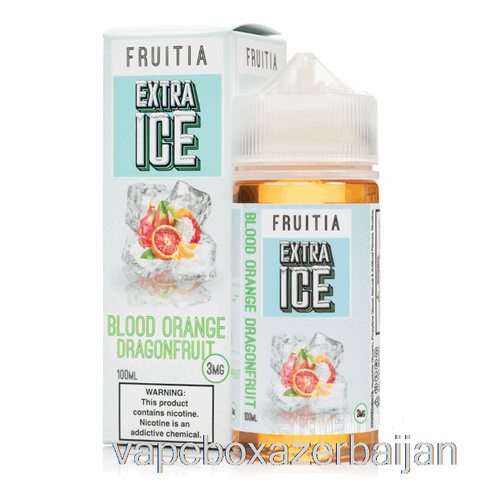E-Juice Vape Blood Orange Dragonfruit - Extra Ice - Fruitia - 100mL 0mg